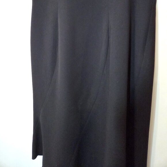 Liz Claiborne Black Dress with Bias Cut Size 10P - Picture 2 of 4